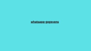 whatsapp-gegevens