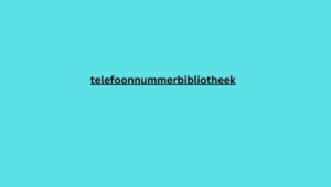 telefoonnummerbibliotheek