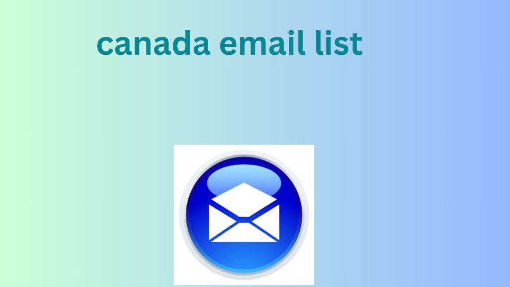 canada email list