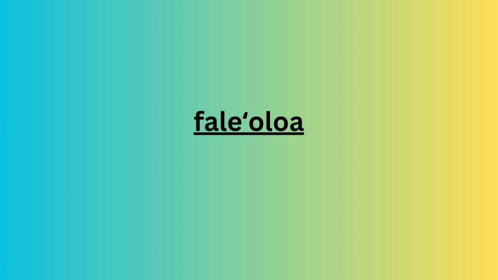 faleʻoloa