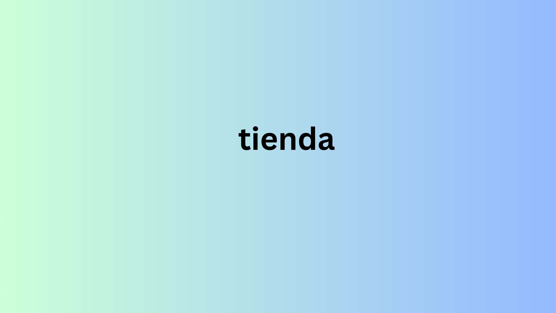 tienda