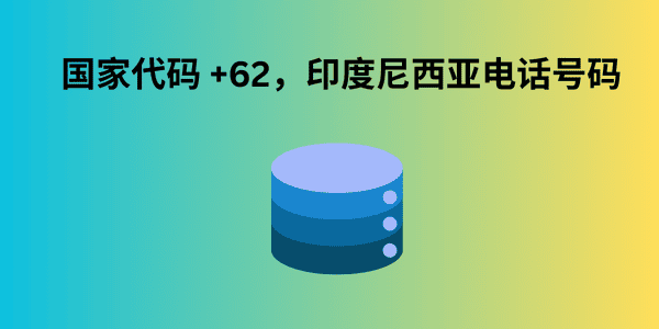 国家代码 +62，印度尼西亚电话号码