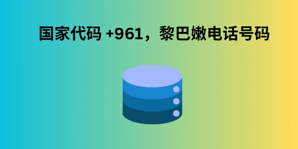 国家代码 +961，黎巴嫩电话号码