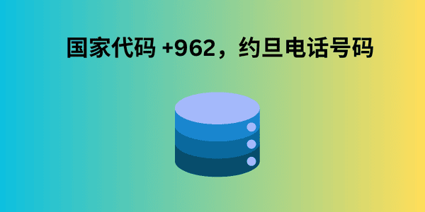 国家代码 +962，约旦电话号码