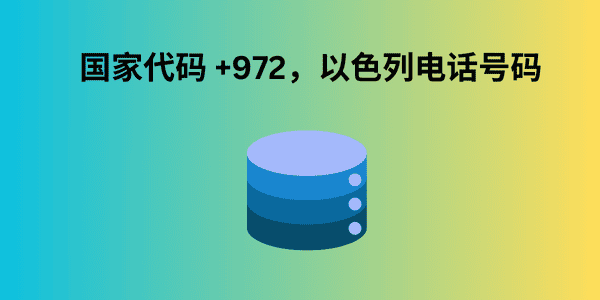 国家代码 +972，以色列电话号码