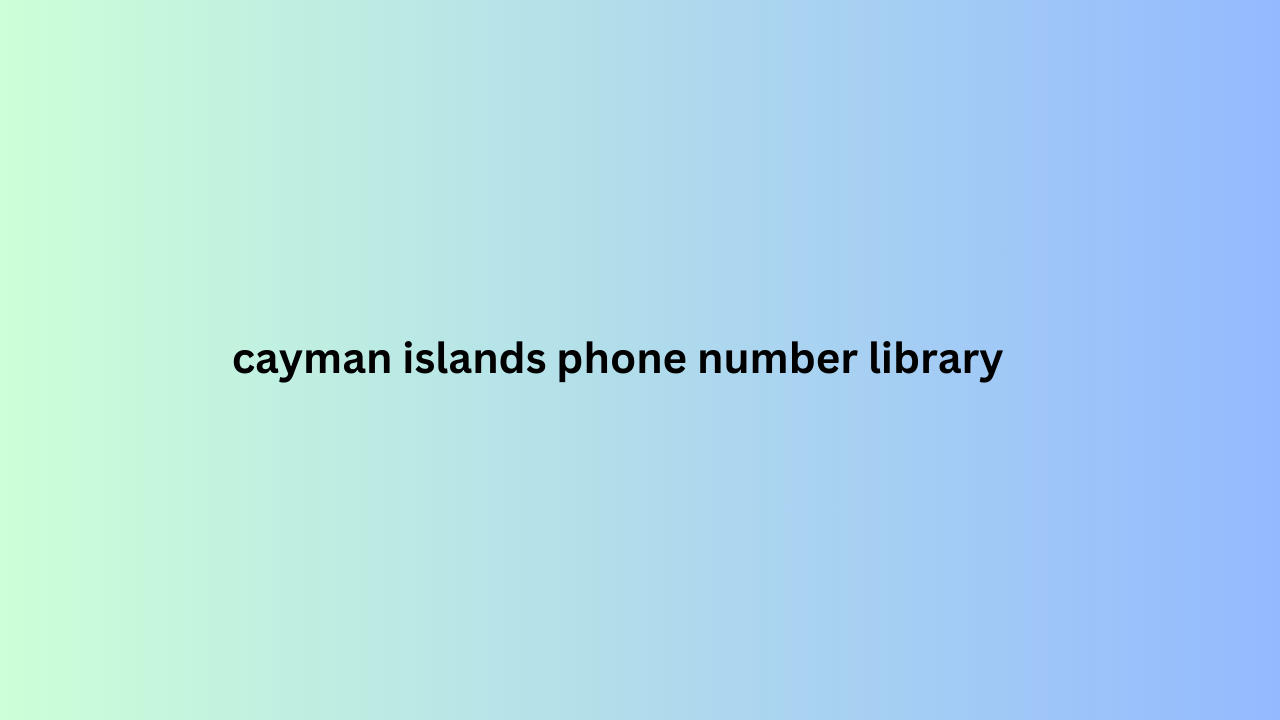 ayman islands phone number library